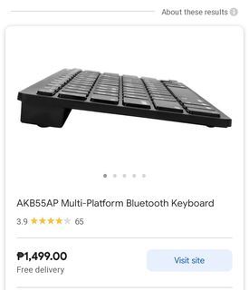 AKB55AP Multi-Platform Bluetooth Keyboard (Free Mouse)