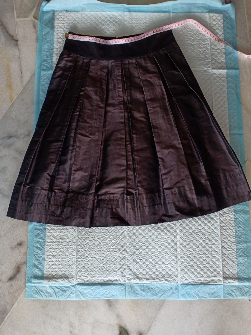 Metallic pleated skirt - Women