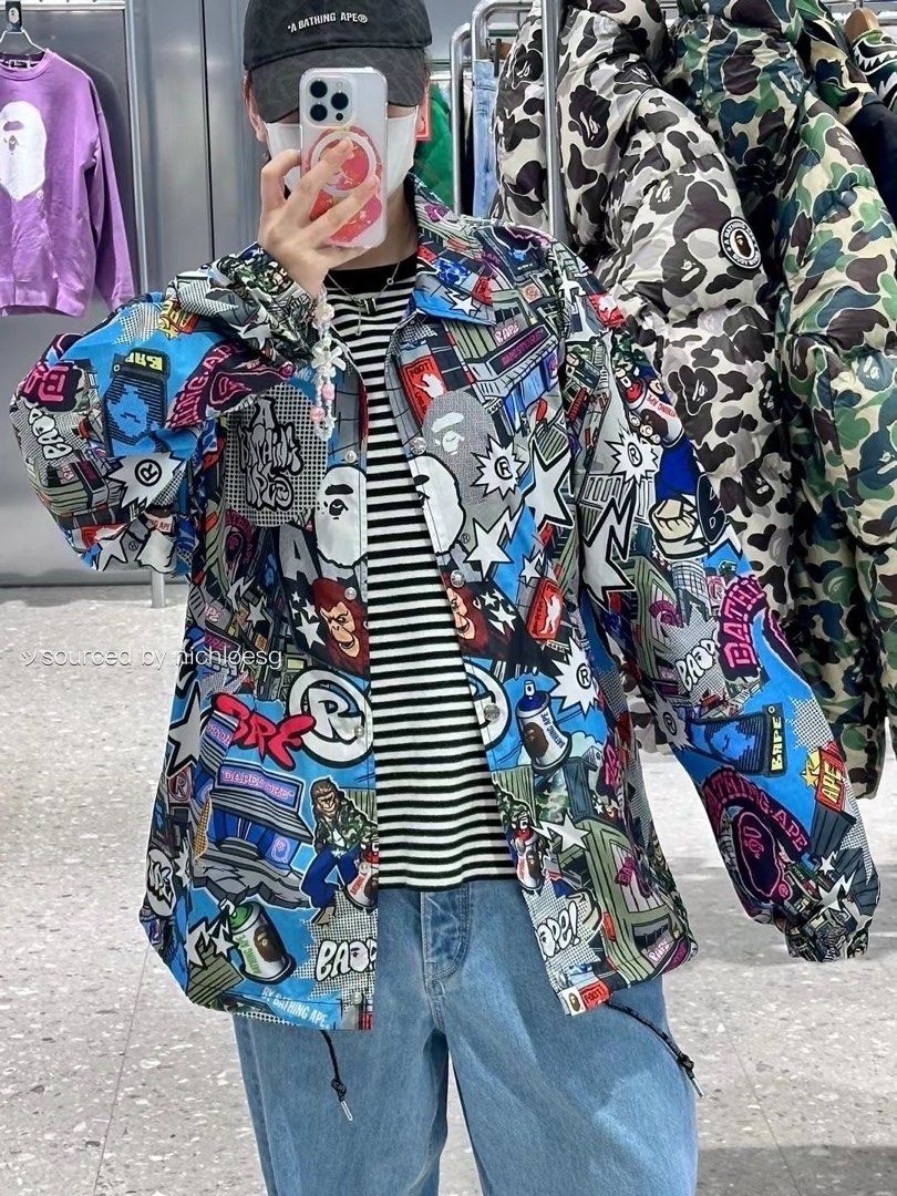 BAPE COMIC ART COACH JACKET