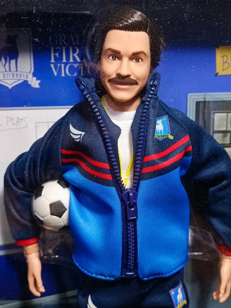 Barbie Signature Ted Lasso Doll - AFC Richmond Tracksuit, Aviators, Collectible With Display Box & Certificate