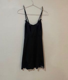Black lingerie dress