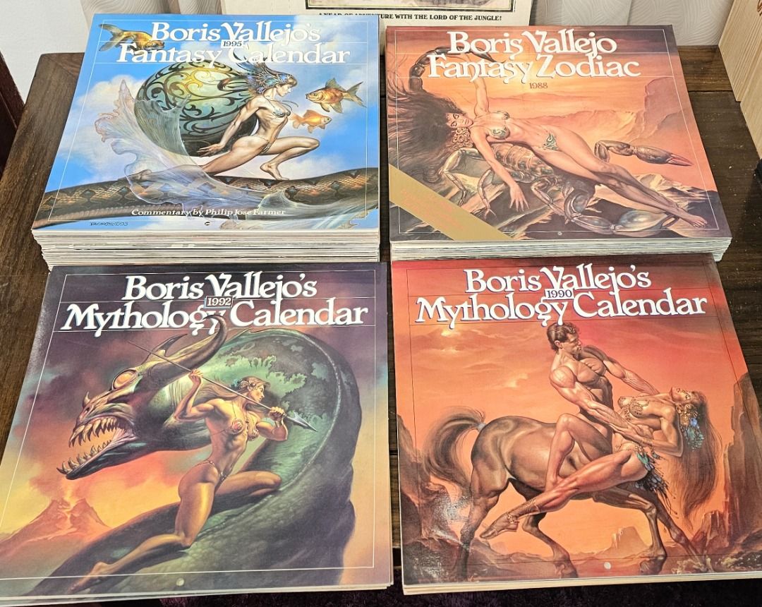 Boris Vallejo Art Calendars from 10 Each Before Discount!, Hobbies