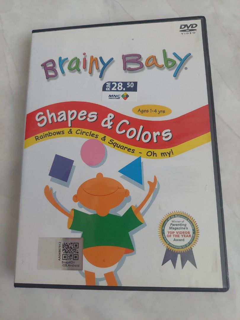 Brainy Baby Educational DVD Shapes & Colors, Hobbies & Toys, Music