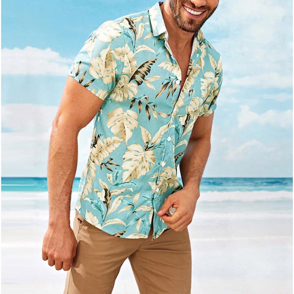 Mens hawaiian holiday shirts clearance