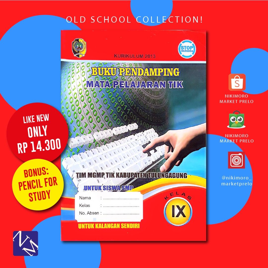 Buku Pendamping Mata Pelajaran Tik Kelas 9 Smpmts Buku And Alat Tulis Buku Pelajaran Di Carousell 4930