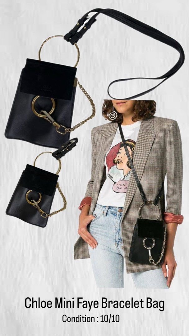 Chloe Faye Bracelet Bag (Category: Luxury Bags & Wallets) located in San Juan City. Submitted by seeclosetfinds (Listing ID 1292676042, Image 1). Description: There is a 1 item that we think it’s worth the investment. It’s called the Chloe Mini Faye Bracelet Bag. The Faye Collection needs no introduction. The bag has become as popular as the Drew Bag. The Mini Faye Bracelet bag is a new addition. If it’s time to get a small bag, then take a look 