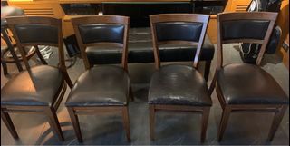 Dining chairs and dining bench
