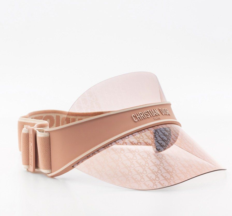 Pink dior visor hot sale