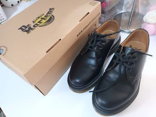 Dr. Martens 1461 Plain Welt Smooth Leather Shoes in Black