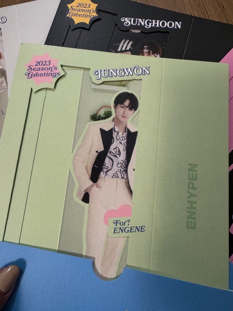 Enhypen SG 2023 Doll Set (Category: K-Wave Merchandise) located in Santa Rosa. Submitted by janeyknows (Listing ID 1292688630, Image 2). Description: Enhypen Season’s Greetings Doll Set in good condition Very pretty in person Available: Jungwon, Sunghoon, Sunoo, Jay, Jake Can do discount.