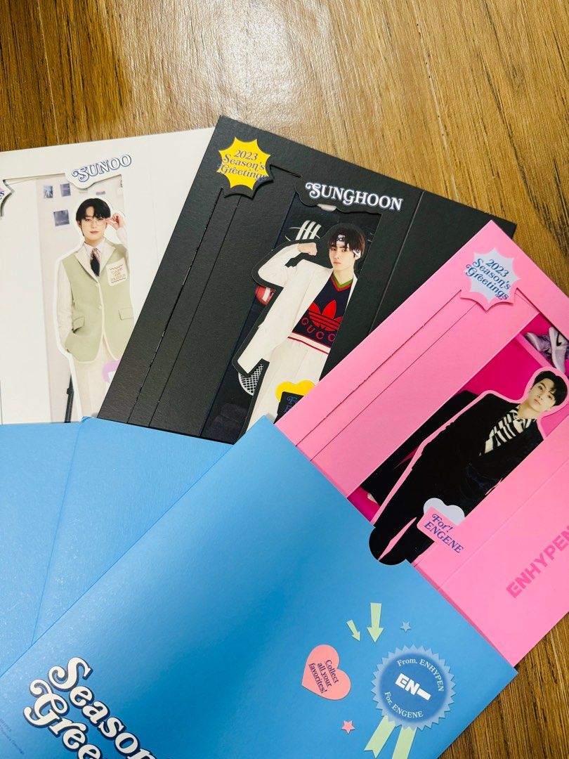 Enhypen SG 2023 Doll Set (Category: K-Wave Merchandise) located in Santa Rosa. Submitted by janeyknows (Listing ID 1292688630, Image 1). Description: Enhypen Season’s Greetings Doll Set in good condition Very pretty in person Available: Jungwon, Sunghoon, Sunoo, Jay, Jake Can do discount.