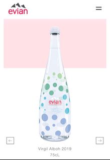 Evian water x virgil abloh 2025