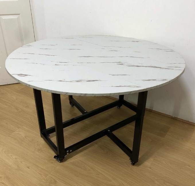 FOLDABLE DINING TABLE 120cm (Category: Tables & Sets) located in Makati City. Submitted by gineth24 (Listing ID 1292695949, Image 3). Description: Sku21 Foldable dining table 2 colors available 4,800 +Sf, may vary per location PM for faster transaction.
