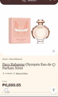 For Sale! Paco rabanne olympea 50ml