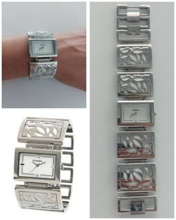 FOSSIL ES1754 White/Stainless Steel Women's Bangle Watch