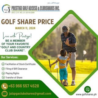 Golf Share Price as of March 11, 2024