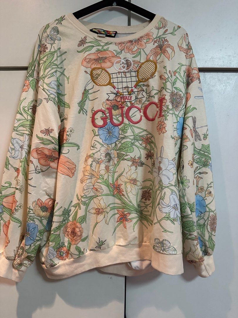 Gucci floral sweatshirt deals
