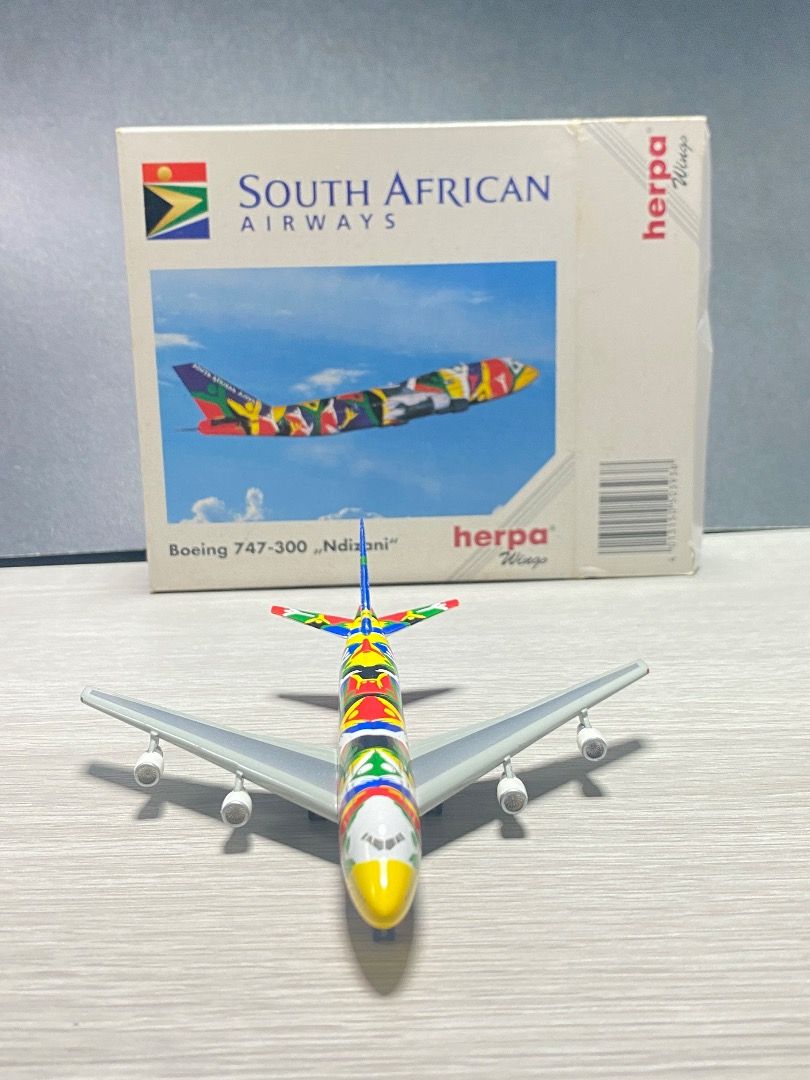 Herpa 1:500 Soth African Airways B747-300 
