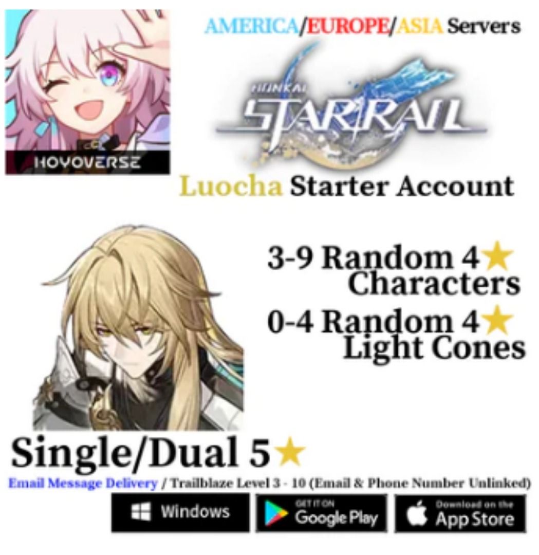 Honkai: Star Rail HSR Starter Reroll Account, Video Gaming, Gaming ...