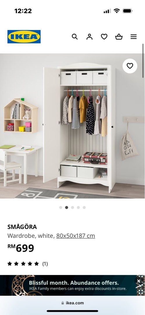 IKEA SM G RA Wardrobe white