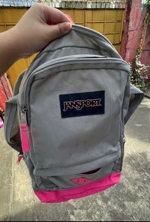 Jansport | Grey and Hot pink Backpack