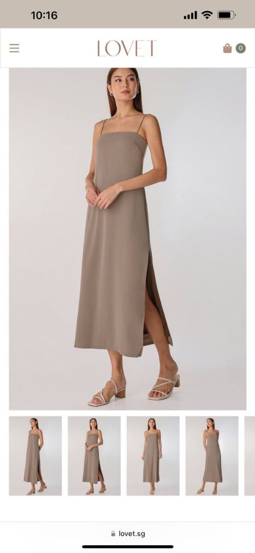 JEN CAMI SLIP MAXI DRESS (MAUVE GREY)