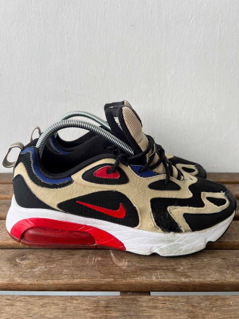 Air max 200 team shop gold university red black