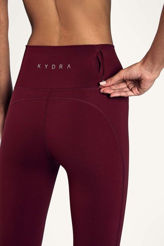 Kydra Impact Leggings - Maroon, Women's Fashion, Activewear on