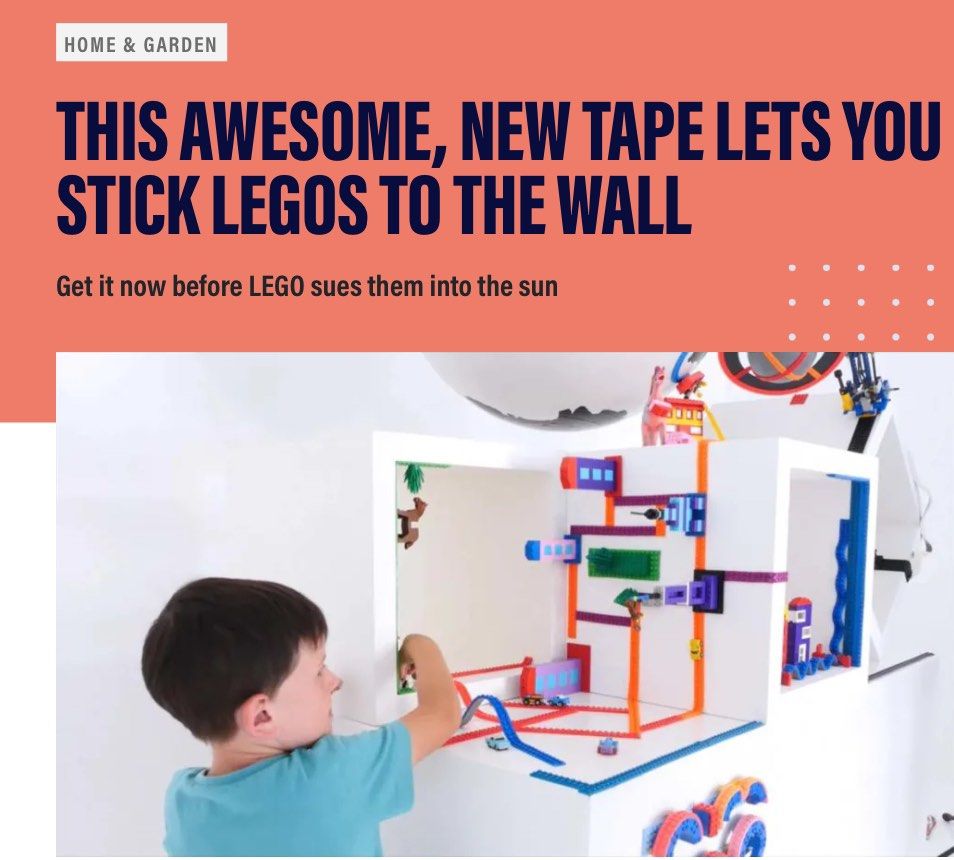 Lego 2025 wall tape