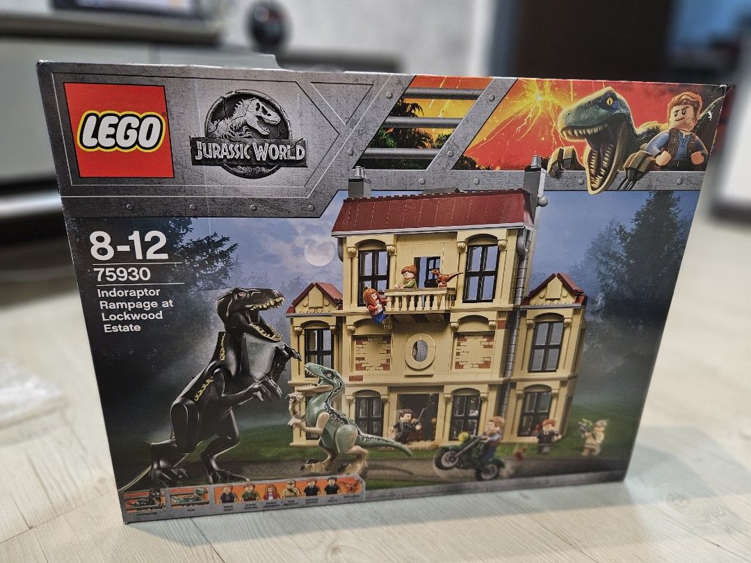 Lego jurassic world indoraptor rampage at lockwood estate 2025