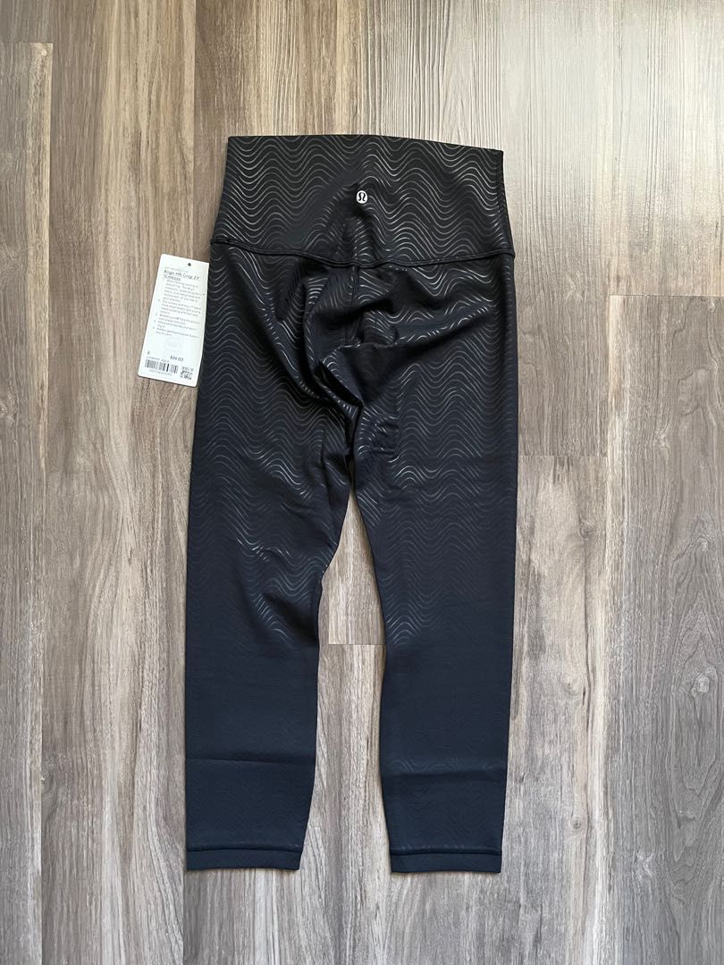 Lululemon Align Pant 28 High-Rise HR Diverge Emboss Black