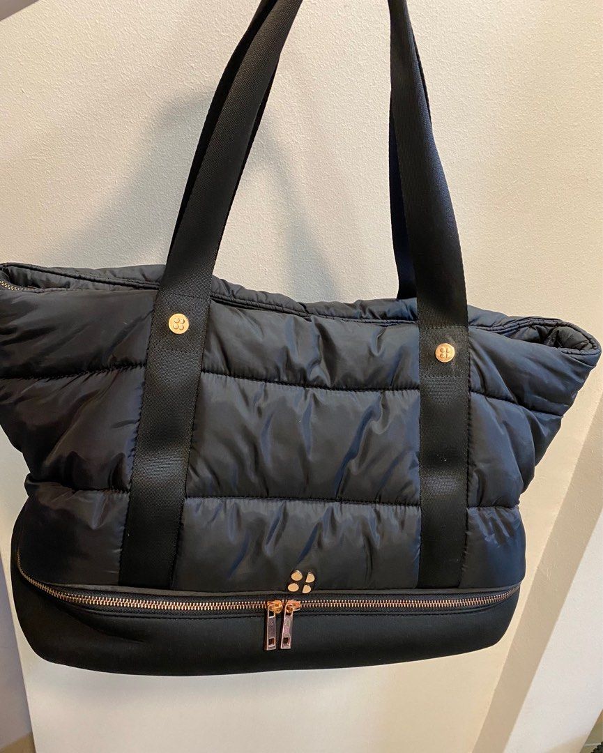 Black and rose gold gym bag discount