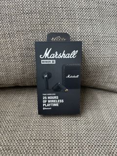 Marshall Minor 3 Bluetooth Wireless Earphones (Sealed)