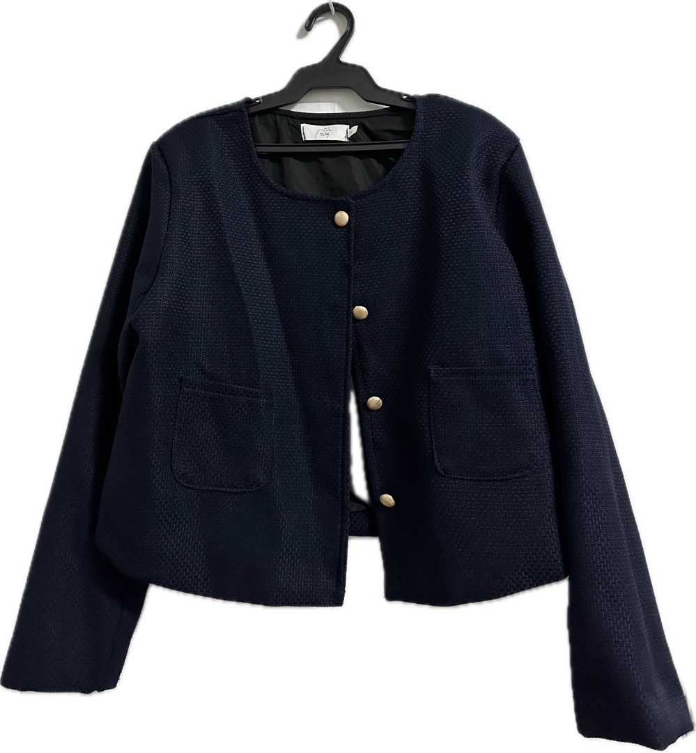 Navy blue lightweight jacket for women main image 1