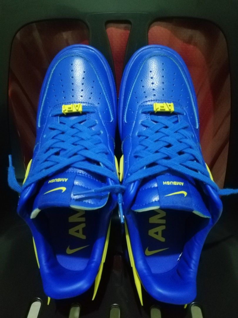 NIKE AIR FORCE 1 X AMBUSH (Category: Sneakers) located in Balanga. Submitted by adnair0808 (Listing ID 1292802944, Image 3). Description: NIKE AIR FORCE 1 X AMBUSH SIZE: 10. 5 US / 44.5 EURO COLOR RATE: 10/10 CONDITION: 10/10 BAGONG BAGO PA TALAGA Air Force 1 x AMBUSH® Game Royal and Vivid Sulphur ₱10,295.00 Teleport between worlds in the AF-1 x AMBUSH®. Fashion designer and visionary creative director Yoon Ahn turns up the volume on the iconic l