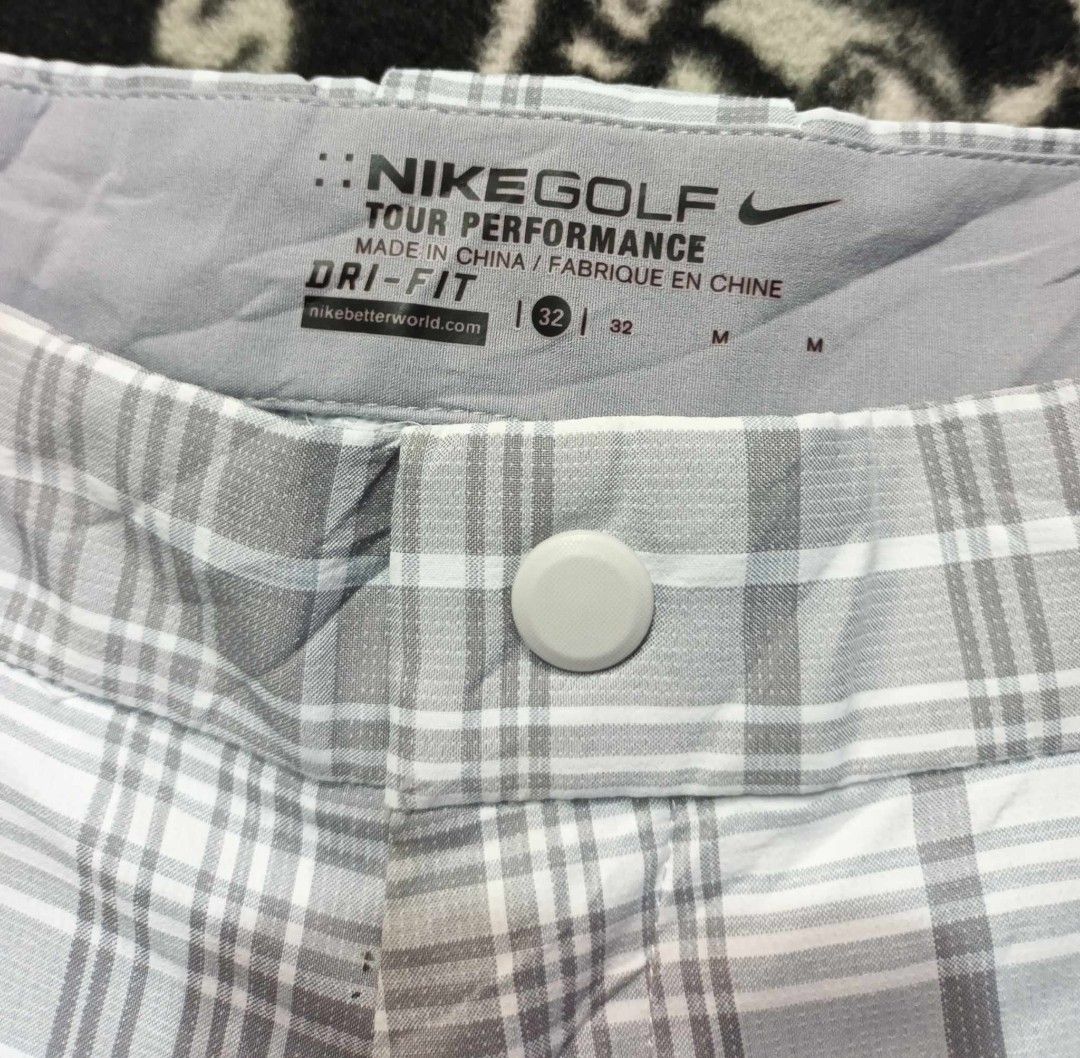 Nike Golf Plaid Short Tour Performance Size 32 Men s Fashion