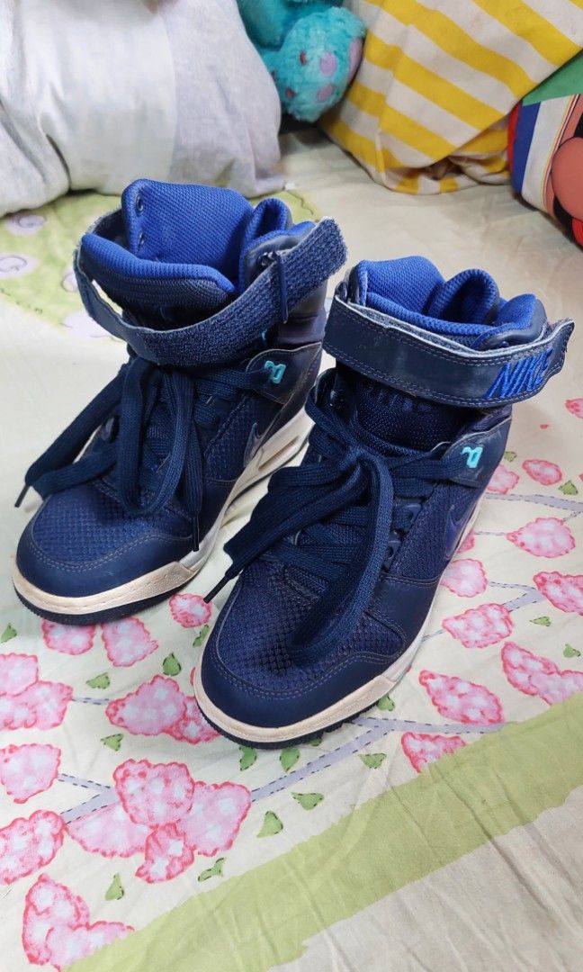 NIKE Revolution Sky Hi Wedge Blue Women s Fashion Footwear
