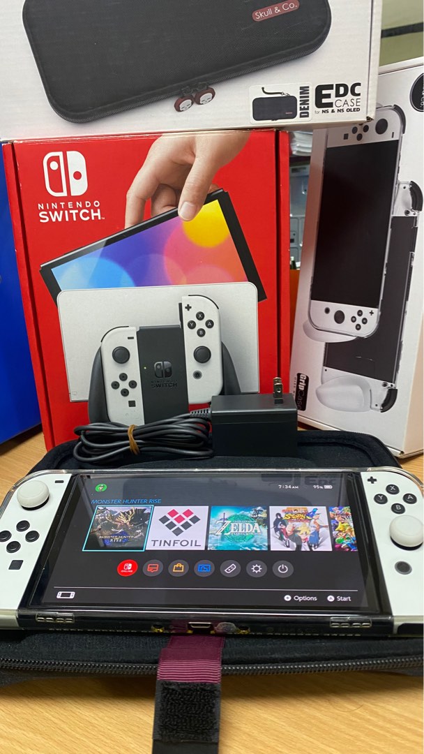 Nintendo Switch OLED Jailbreak 128GB Complete, Video Gaming, Video Game