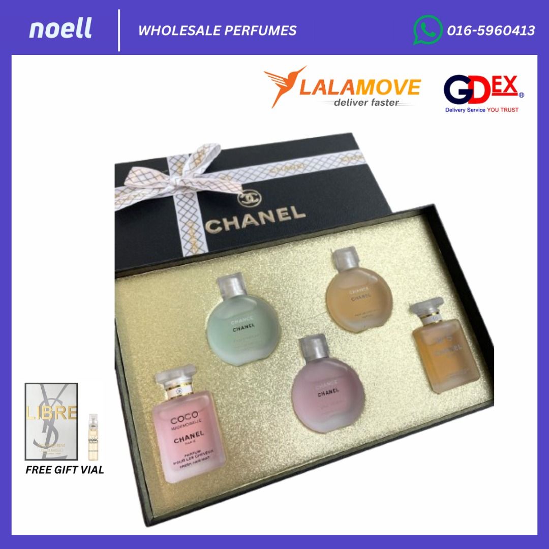 ORIGINAL AUTHENTIC READY STOCK CHANEL SET HAIR MIST 5IN1