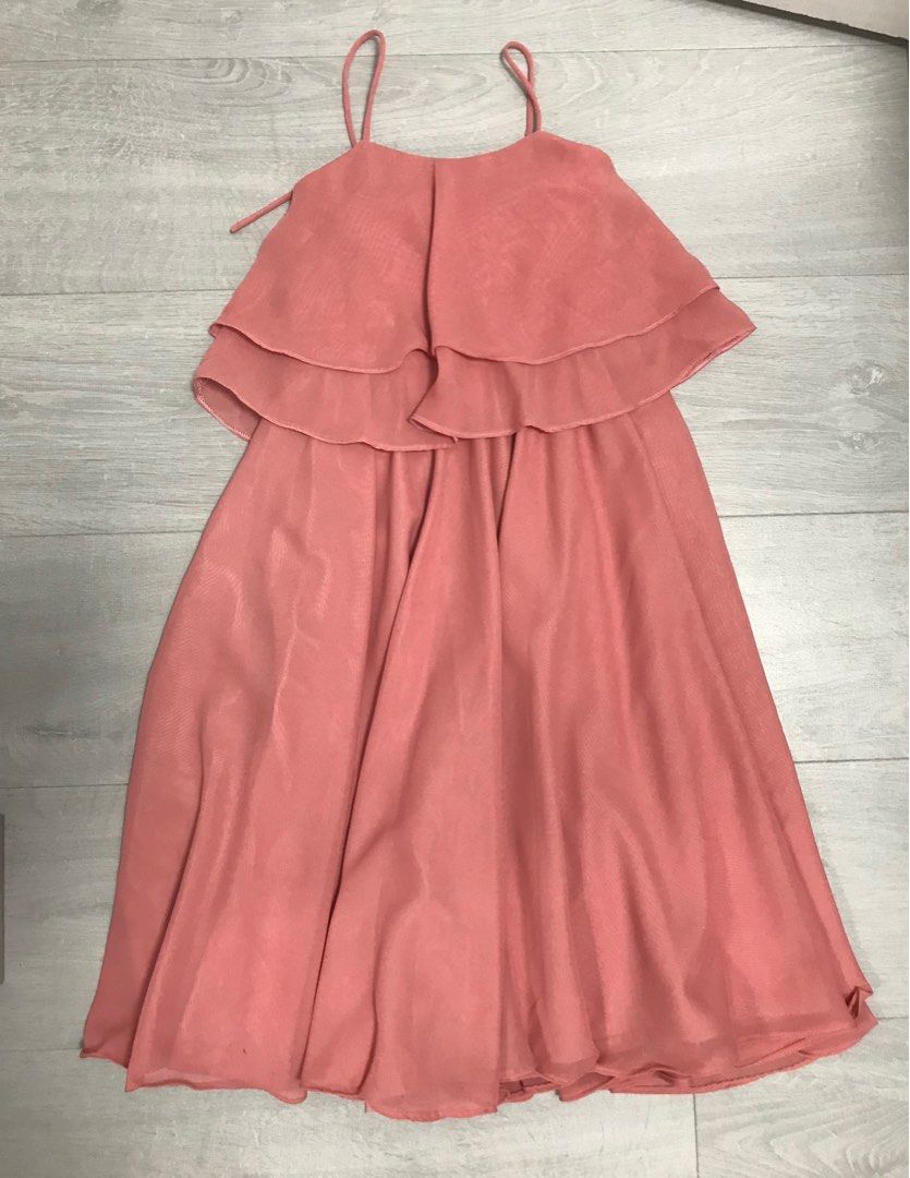 Pomelo pink long gown Babies Kids Babies Kids Fashion on Carousell