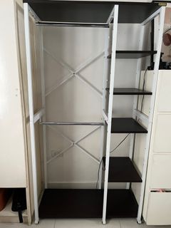 Rack and shelves