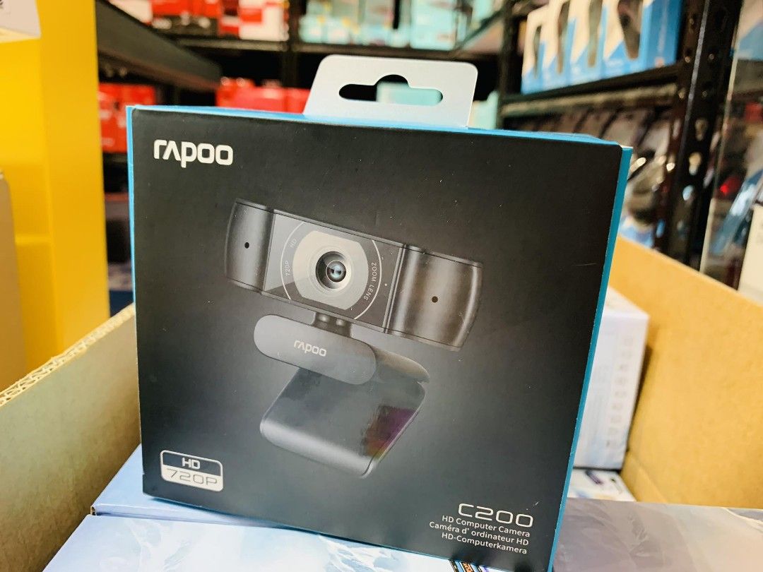 Rapoo C200 720p HD Webcam USB (Category: Webcams) located in Makati City. Submitted by techubstoreandaccessories (Listing ID 1292633526, Image 3). Description: Rapoo C200 720p HD USB Webcam Ready for Pick Up / Delivery ‼️ 📌 DETAILS: ✅Actual Picture Posted. ✅BRAND NEW & ORIGINAL. ✅7 Days Replacement for Factory Defects and 1year Warranty. (Terms and conditions apply) --------------------------------------- PAYMENTS/DELIVERIES 💸🛵🚘 ✅MOP: Cash, B