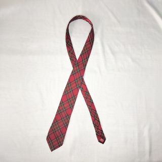Red Plaid Necktie (CHAPS)