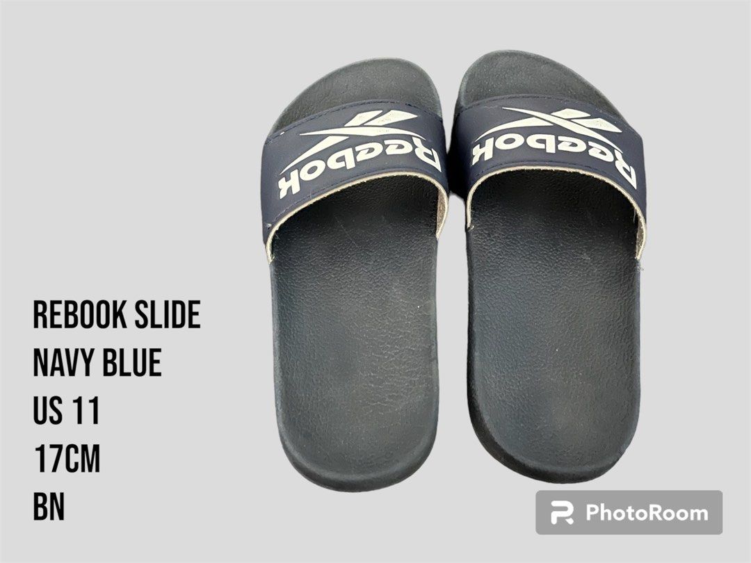 Reebok Slides / Sandals Kids (Category: Babies & Kids Fashion) located in Taguig. Submitted by tinvc (Listing ID 1292679325, Image 2). Description: Rfs: gifted to my son but still way too big Loc: Near Vista Mall Taguig.