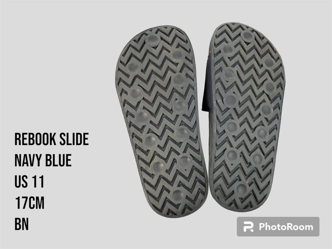Reebok Slides / Sandals Kids (Category: Babies & Kids Fashion) located in Taguig. Submitted by tinvc (Listing ID 1292679325, Image 3). Description: Rfs: gifted to my son but still way too big Loc: Near Vista Mall Taguig.