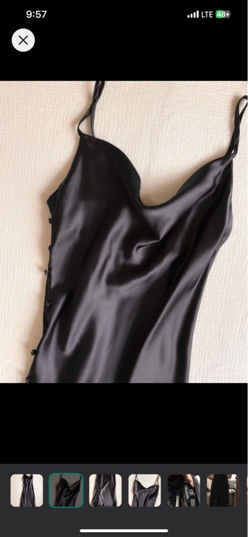 Satin Black Dress (Category: Dresses) located in Manila. Submitted by everythingtodeclutter (Listing ID 1292683912, Image 1). Description: Very nice in actual, very sexy.