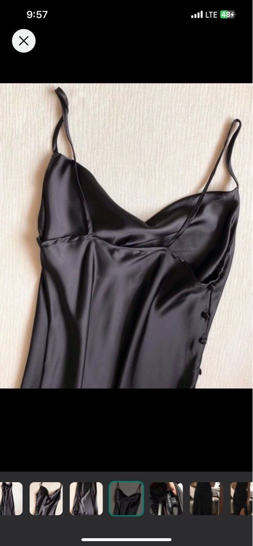 Satin Black Dress (Category: Dresses) located in Manila. Submitted by everythingtodeclutter (Listing ID 1292683912, Image 3). Description: Very nice in actual, very sexy.