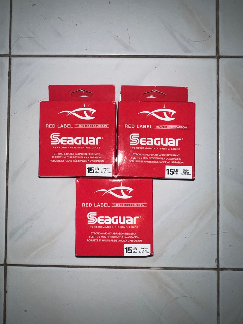 Seaguar Red Label Fluorocarbon Line, Sports Equipment, Fishing on