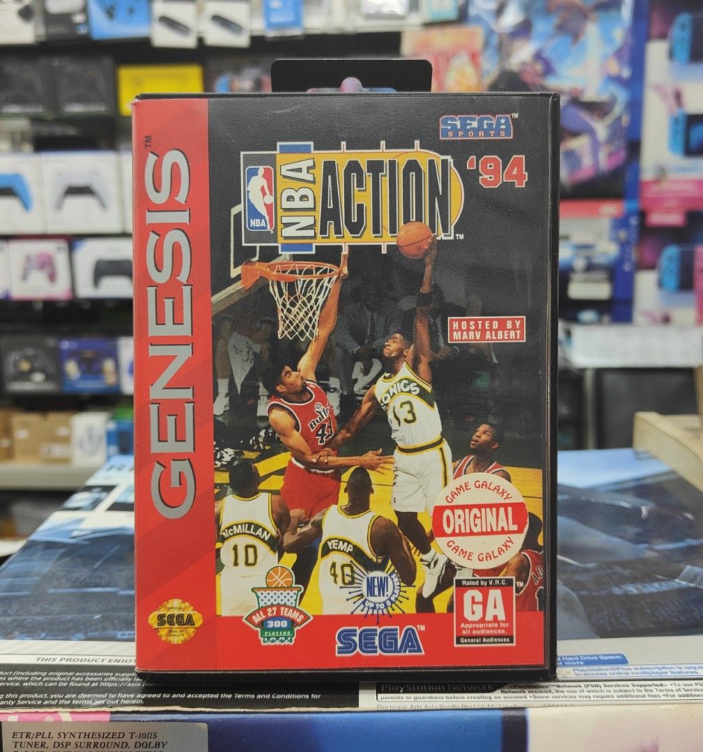 Sega Genesis NBA Action 94, Video Gaming, Video Games, Others on Carousell