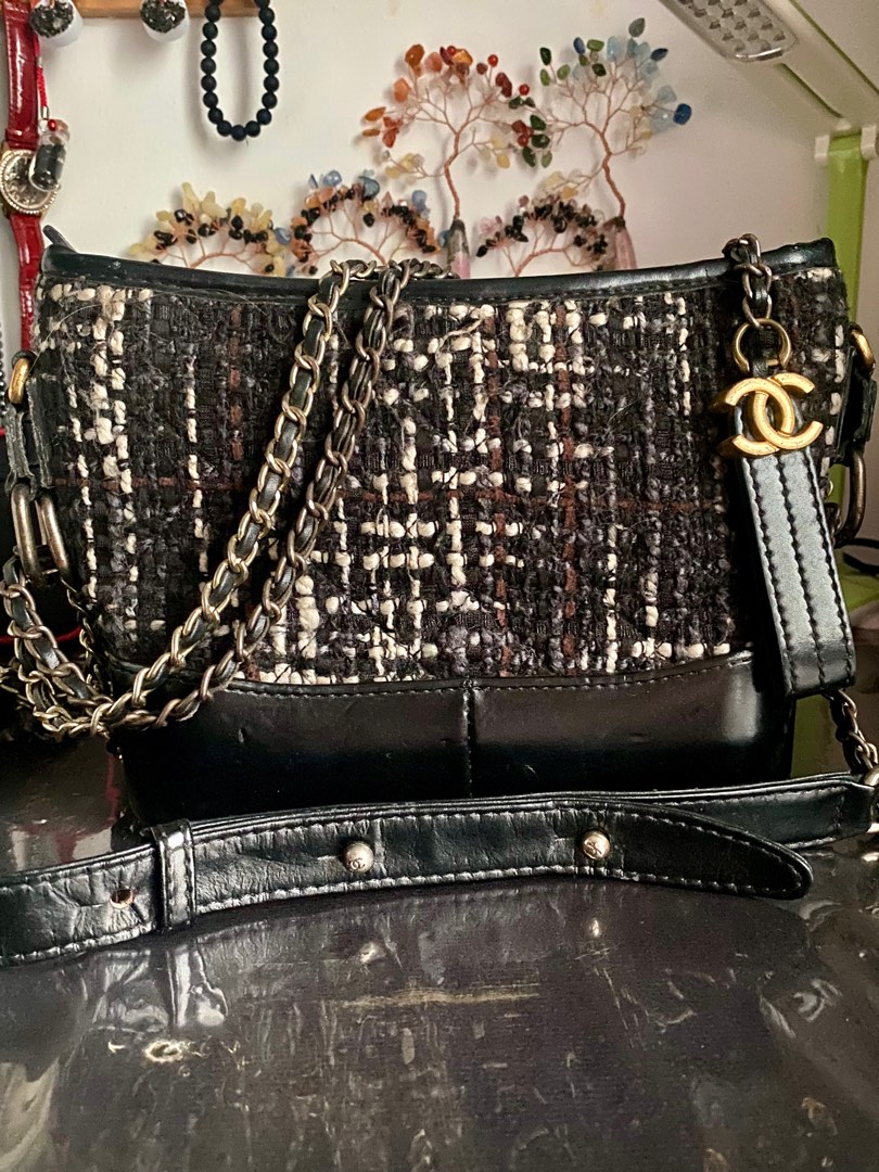 Selected Used Chanel GABRIELLE TWEED HANDBAG Women s Fashion Bags Wallets Cross body Bags on Carousell